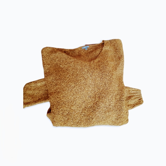 Womens sz Lg Gold popcorn super soft Charlotte Russe sweater - Picture 3 of 8